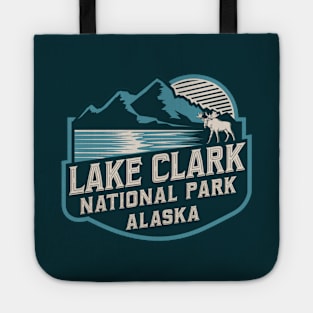 Lake Clark National Park Retro Emblem Tote