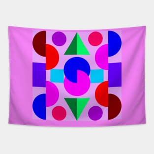 Modern and decorative geometric forms Tapestry