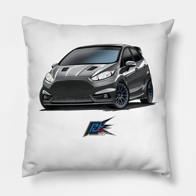 ford fiesta st mk7 Pillow by naquash
