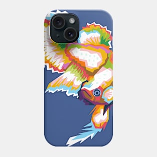 Betta fish popart Phone Case