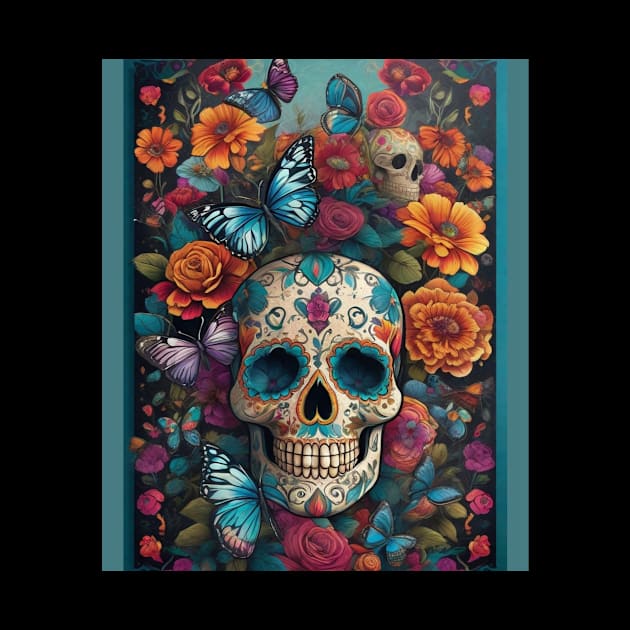 Dazzling Sugar Skull Art: Day of the Dead Delight by ImaginativeInkPOD