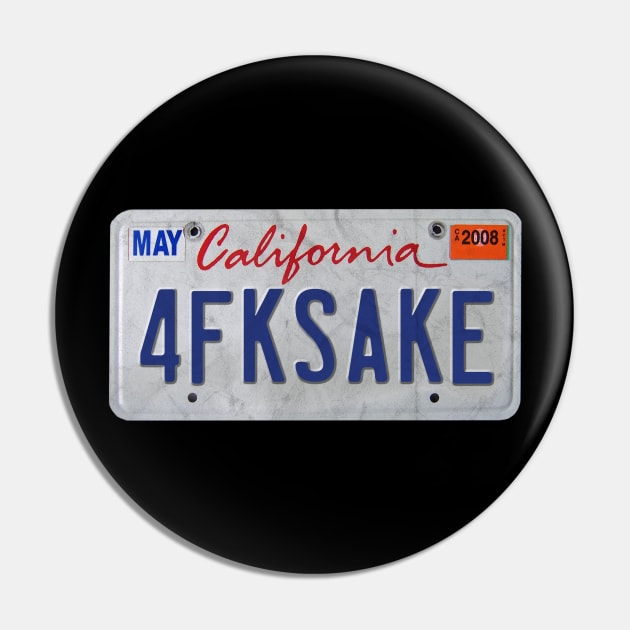 4FKSAKE License Plate Pin by karutees