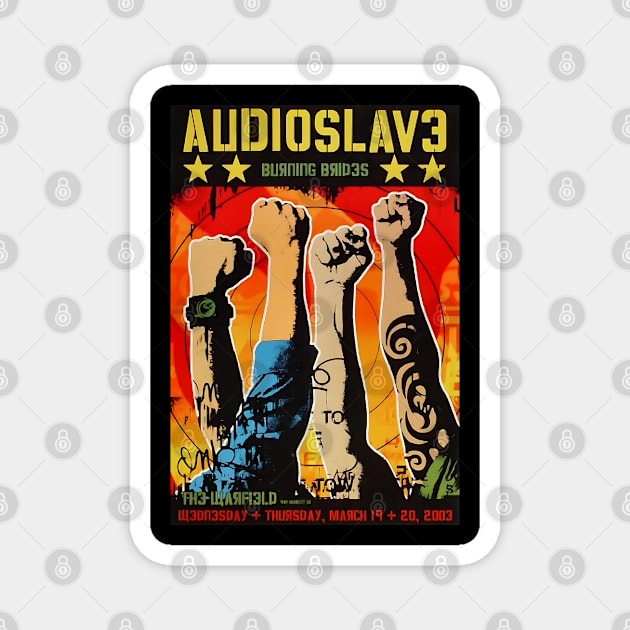 Audioslave Vintage Concert Magnet by TrekTales