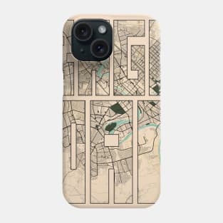 Baghdad, Iraq City Map Typography - Vintage Phone Case