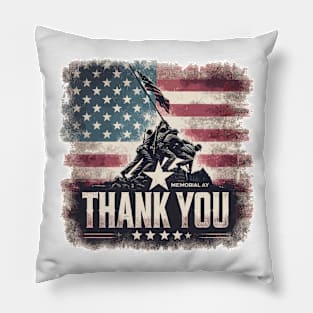 Memorial Day, Thank You Pillow