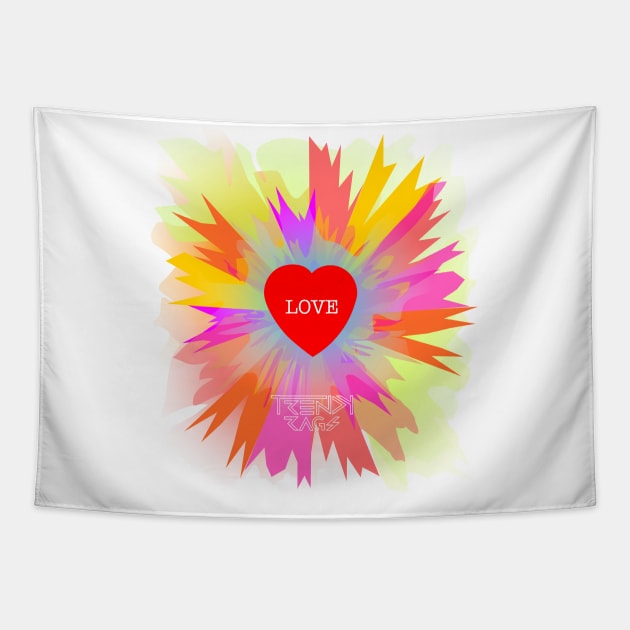 Love Colors Design Tapestry by The Trendy Rags