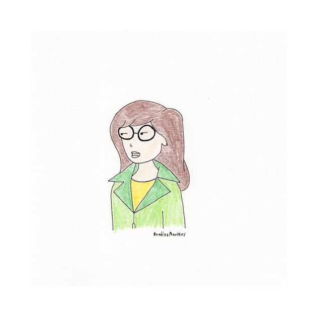 Daria (white background) by doodlesmarkus