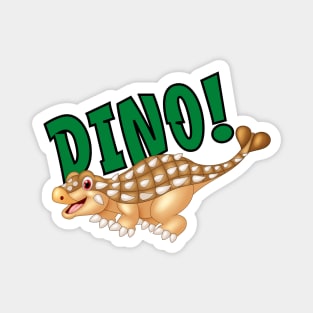 Cute Happy Dinosaur Spiked Dino Magnet