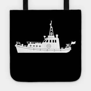 Fishing Trawler Silhouette Tote