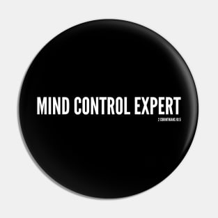 Mind Control Expert - 2 Corinthians 10:5 Bible Verse Pin