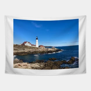 Lighthouse in Portland Maine Tapestry