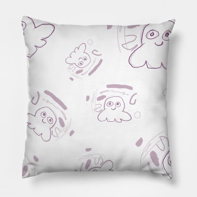 cute squid Pillow by HAIFAHARIS