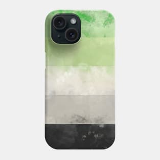 Aro Pride Flag - Water color Phone Case