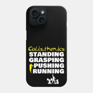 standing runing pushing calisthenics Phone Case