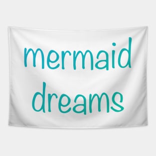 Mermaid Dreams in Aqua Colors Gradient Tapestry