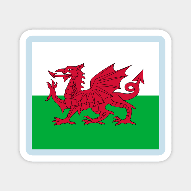 Wales Flag Magnet by flag for all