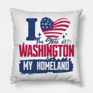 Washington my homeland Pillow