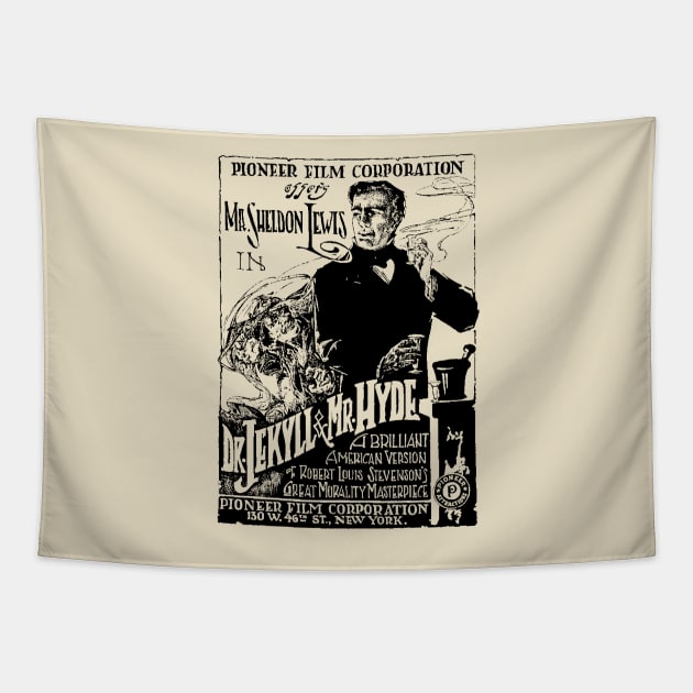 Dr. Jekyll and Mr. Hyde  (1920) Haydon Film Poster Tapestry by J. Rufus T-Shirtery