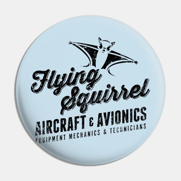 Flying Squirrel Aviation Pin by MindsparkCreative