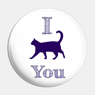 Cat Love Valentine Pin