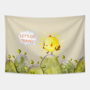 Chick Travel Tapestry