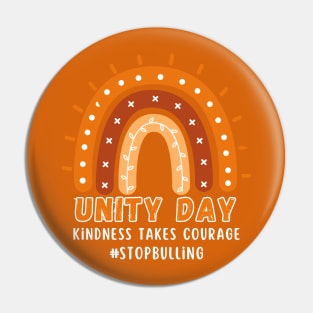 Unite day heart stop bulling rainbow kindness takes courage Pin