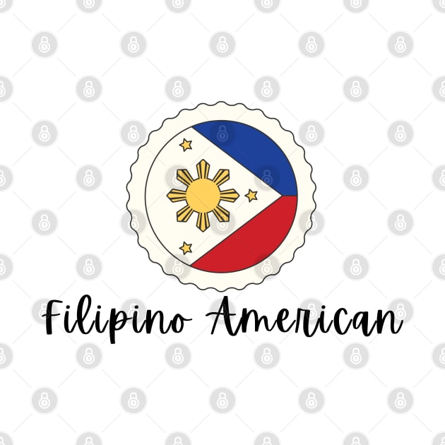 Philippines Flag Filipino American Art Vintage design by CatheBelan