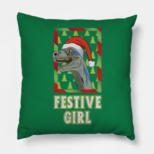 Festive Girl Pillow