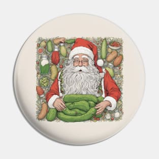 Pickle Lover Gift, Pickle Santa Gift, Christmas Pickle Gift Pin