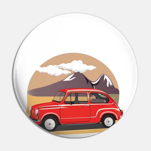 Fiat 600 Fico Pin by mypointink