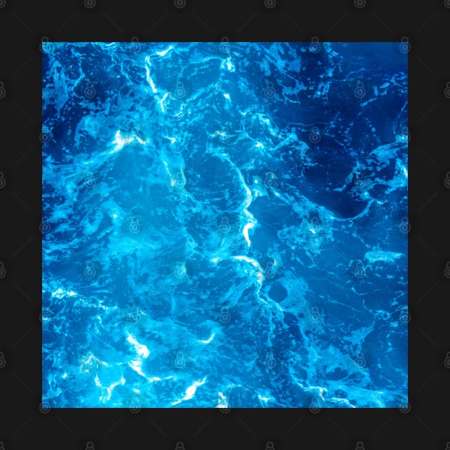 Crystal Clear Aqua Blue Ocean Water by StylishPrinting