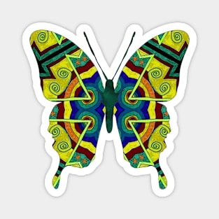 Tribal Butterfly Magnet