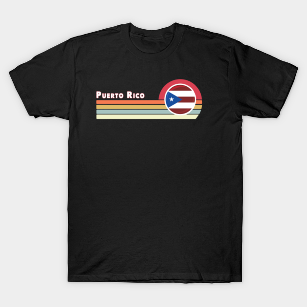 Discover Puerto Rico Pocket Rounded Flag Shirt - Puerto Rico - T-Shirt