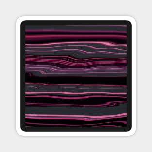 Swirls- Pink Stripes Magnet