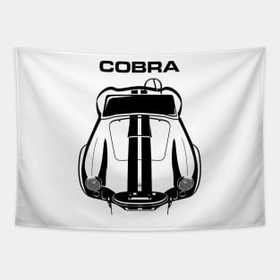 Shelby AC Cobra 427 - Black Stripes Tapestry