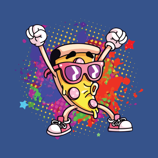 cool pizza splatter by vundap