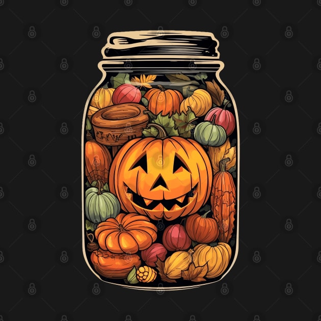 Autumn Candy Jar by origato