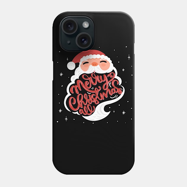 Merry Christmas All Phone Case by Mako Design 