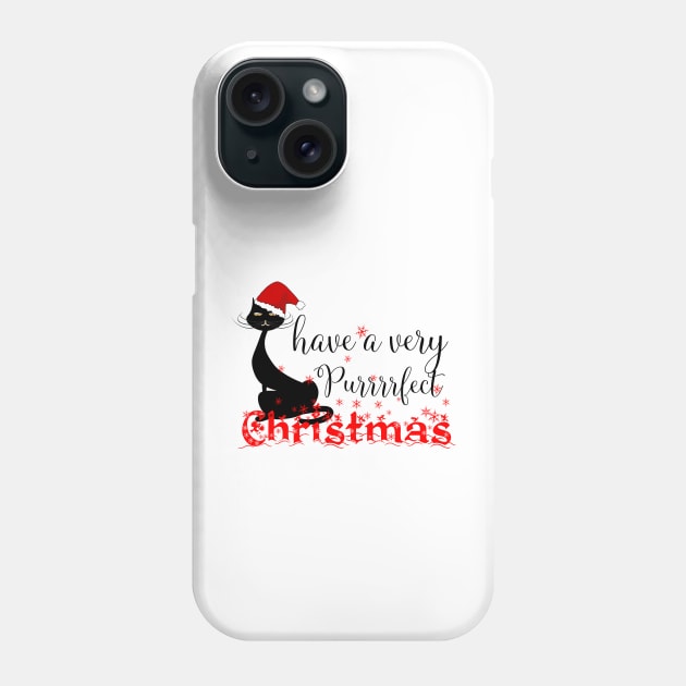 have a purrfect Christmas Phone Case by bluehair