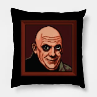 Uncle Fester Portrait Pixel Art Pillow