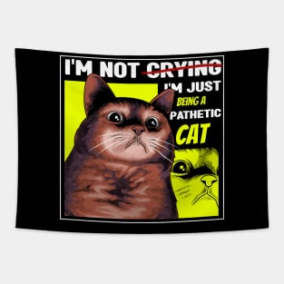 Pathetic Cat Meme Tapestry