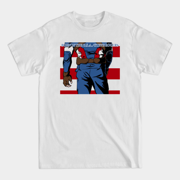 Discover Born In The U.S.A./ White - Marvel - T-Shirt