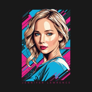 Jennifer Lawrence Pop Art T-Shirt
