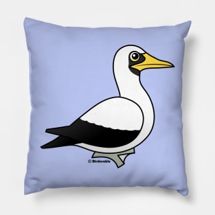 Cute Birdorable Masked Booby Cartoon Bird Pillow