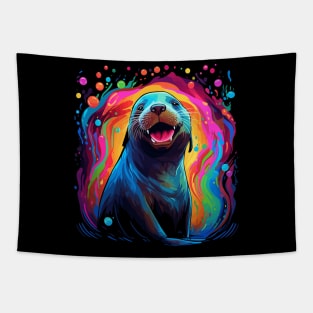 Sea Lion Happiness Tapestry