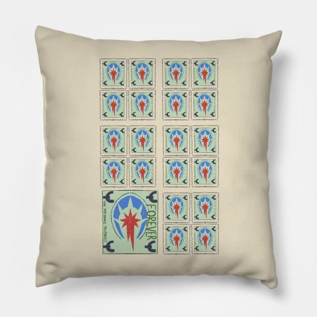 C Notes are Just Fancy Forever Stamps Pillow by phobophiliafolk