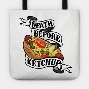 Death Before Ketchup Tote