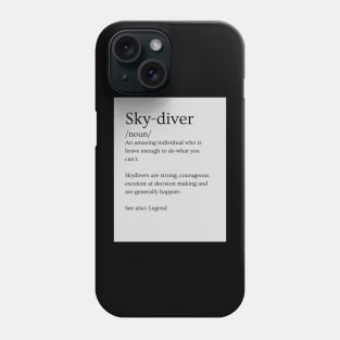 Skydiver Definition Phone Case