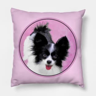 Papillon (White and Black) Pillow