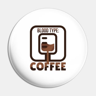 Blood Type Coffee Pin